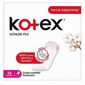 Kotex Günlük Anydays Normal Parfümsüz 56'lı - Kotex