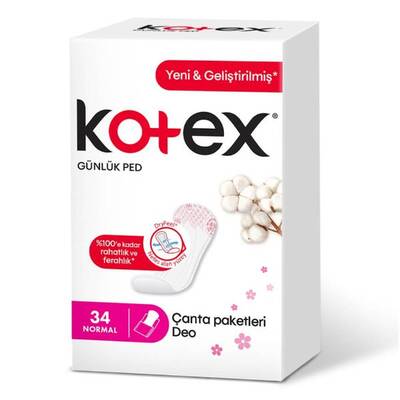 Kotex Günlük Ped Deo Normal 34'lü