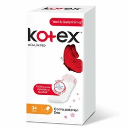 Kotex Lightdays Günlük Ped Eko Parfümlü 34'lü - Thumbnail