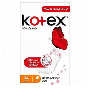 Kotex Lightdays Günlük Ped Eko Parfümlü 34'lü - Kotex