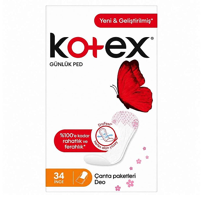 Kotex Lightdays Günlük Ped Eko Parfümlü 34'lü - 1