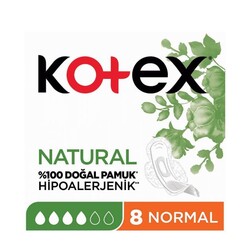 Kotex Natural Hijyenik Ped Ultra Single Normal 8'li - Thumbnail