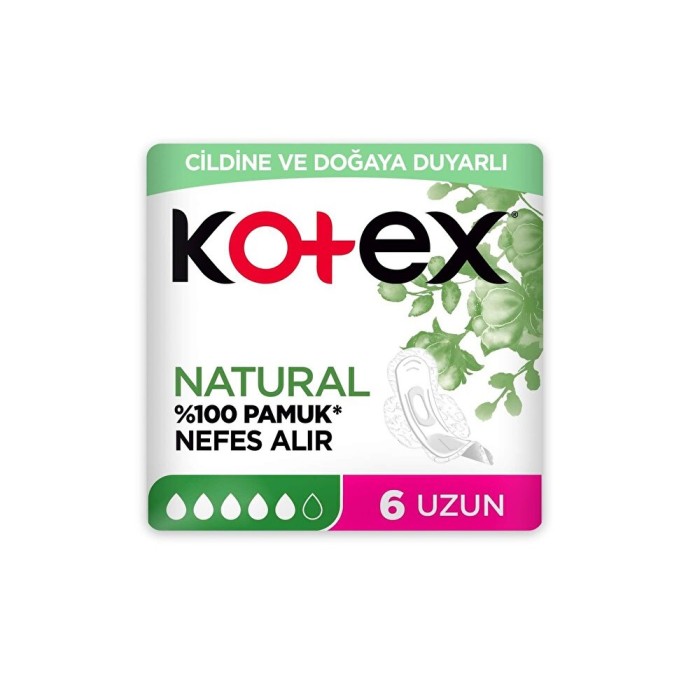 Kotex Natural Hijyenik Ped Ultra Uzun 6'lı