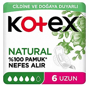 Kotex Natural Hijyenik Ped Ultra Uzun 6'lı - Kotex