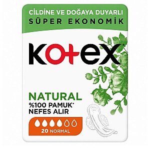 Kotex Natural Ultra Quadro Normal 20'li - Kotex