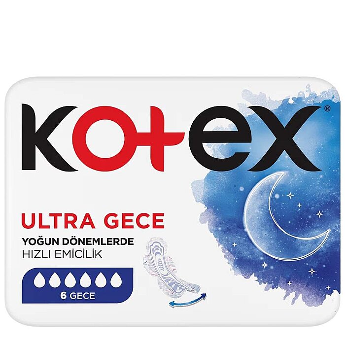 Kotex Ultra Kanatlı Gece 6'lı - 1
