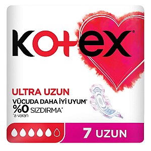 Kotex Ultra Kanatlı Uzun 7'li - Kotex