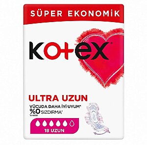 Kotex Ultra Quadro Uzun 18'li - Kotex