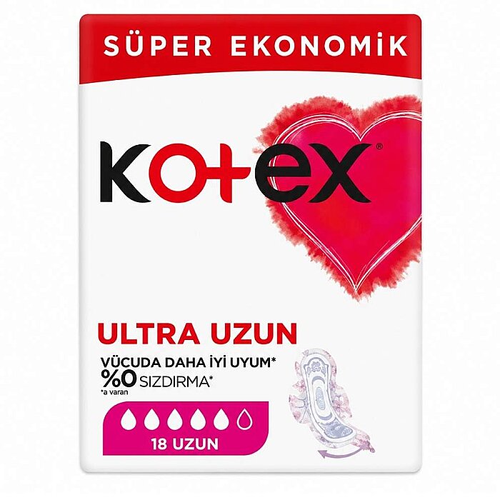 Kotex Ultra Quadro Uzun 18'li - 1