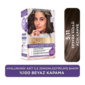 L'Oréal Paris Excellence Cool Creme 5.11 Ekstra Küllü Açık Kahve Saç Boyası - Thumbnail