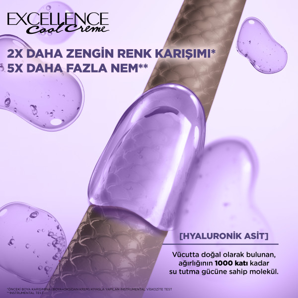 L'Oréal Paris Excellence Cool Creme 7.11 Ekstra Küllü Kumral Saç Boyası