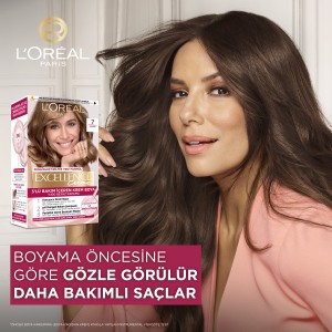 L'Oréal Paris Excellence Creme 4 Koyu Kahve Saç Boyası - Thumbnail