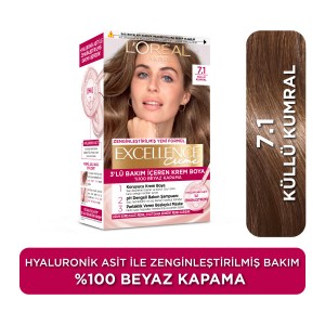 Loreal Paris Excellence - L'Oréal Paris Excellence Creme 7.1 Küllü Kumral Saç Boyası