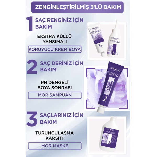 L'Oréal Paris Excellence Cool Creme 3.11 Ekstra Küllü Koyu Kahve Saç Boyası