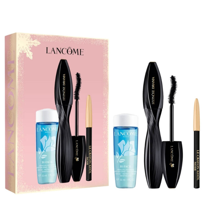 Lancome Hypnose Drama Mascara+Le Crayon Khol Eye Pencil+Bi-Facil 30 Ml Set - 1