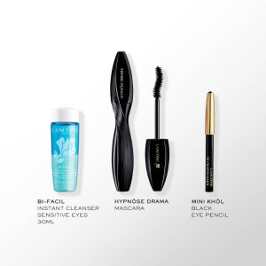 Lancome Hypnose Drama Mascara+Le Crayon Khol Eye Pencil+Bi-Facil 30 Ml Set - 2