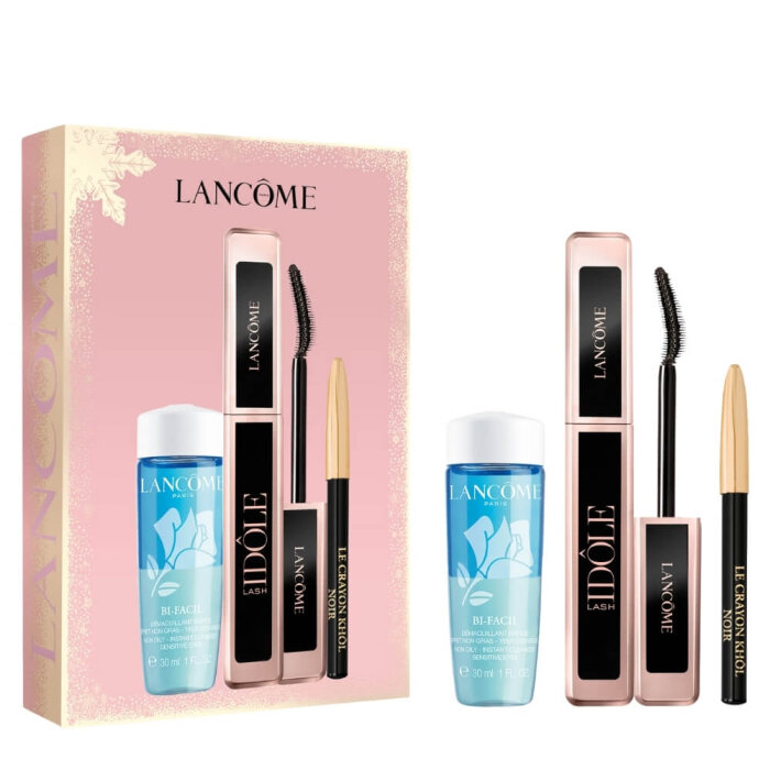 Lancome Lash Idole Mascara+Mini Le Crayon Khol Eye Pencil+Bi-Facil 30 Ml Set - 1