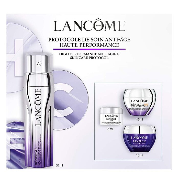 Lancome Renergie Triple Serum 50 Ml+Göz Kremi 5 Ml+HPN 300 Peptit Krem 15 Ml+Multi-Lift Gece Kremi 15 Ml Set - 1