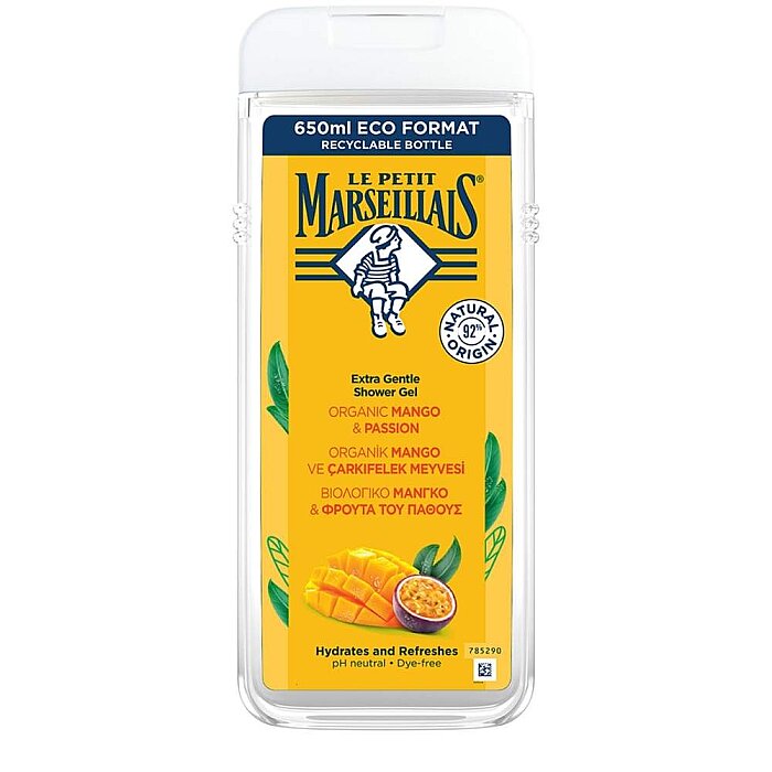 Le Petit Marseillais Organik Mango ve Çarkıfelek Meyvesi Duş Jeli 650 Ml - 1