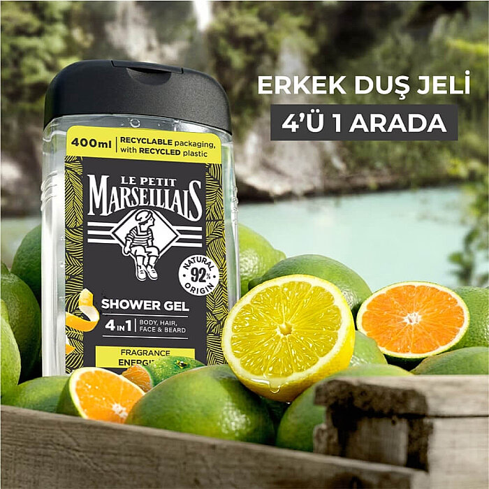Le Petit Marseillais Yeşil Portakal&Limon Kabuğu Duş Jeli 400 Ml - 2