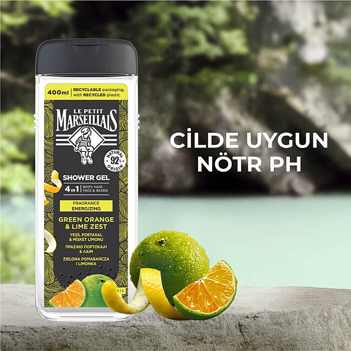 Le Petit Marseillais Yeşil Portakal&Limon Kabuğu Duş Jeli 400 Ml - 4
