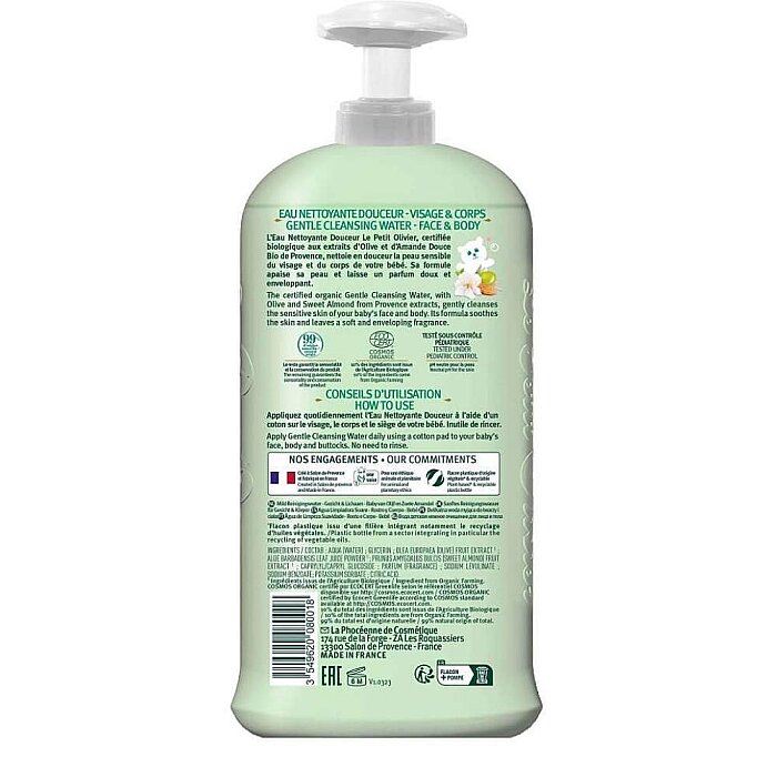 Le Petit Olivier Baby Face&Body Gentle Cleansing Water 750 Ml - 2