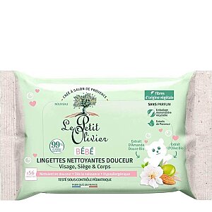 Le Petit Olivier Baby Gentle Cleansing Wipes 56'lı - Le Petit Olivier