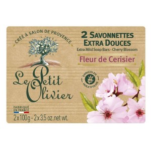 Le Petit Olivier Cherry Blossom Soap 2x100 Gr - Thumbnail