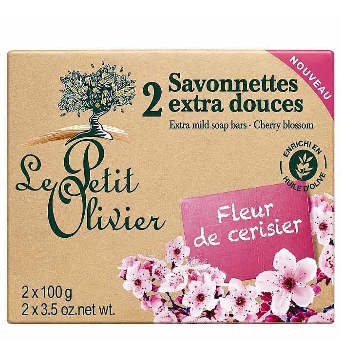Le Petit Olivier Cherry Blossom Soap 2x100 Gr - 1