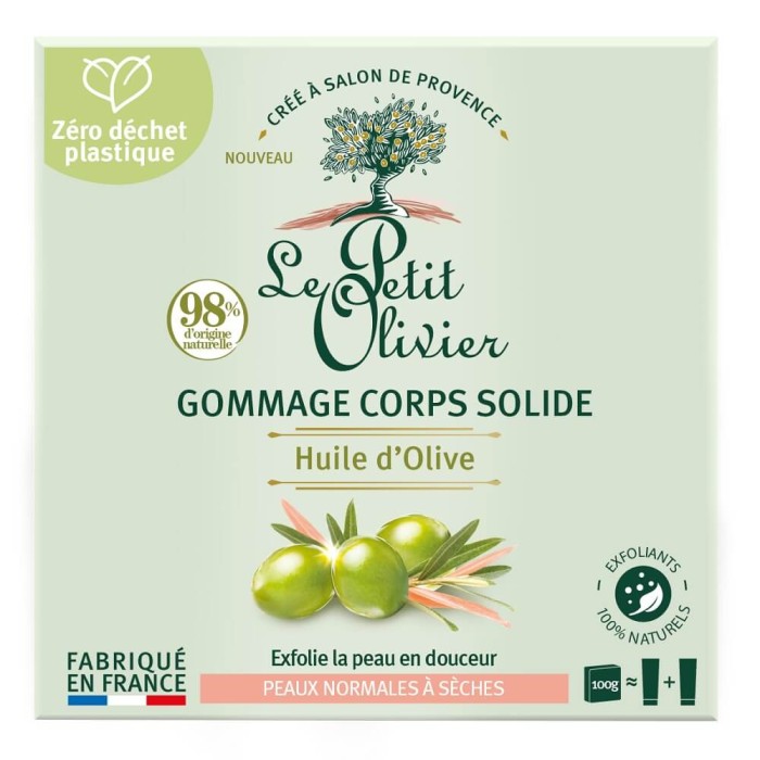 Le Petit Olivier Gommage Corps Solide Olive Soap 100 Gr