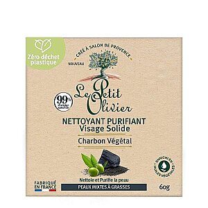 Le Petit Olivier Nettoyant Purifiant Charbon Soap 60 Gr - Le Petit Olivier
