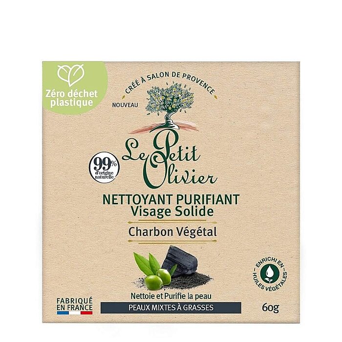 Le Petit Olivier Nettoyant Purifiant Charbon Soap 60 Gr - 1