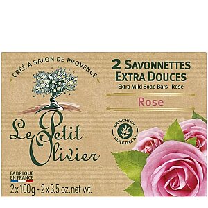 Le Petit Olivier Rose Traditionnal Soaps 2x100 Gr - Le Petit Olivier