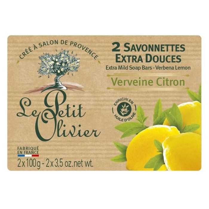 Le Petit Olivier Verbana Lemon Traditionnal Soaps 2x100 Gr