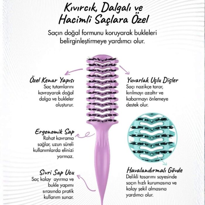 Lionesse Saç Fırçası Kıvırcık 8916 - 3