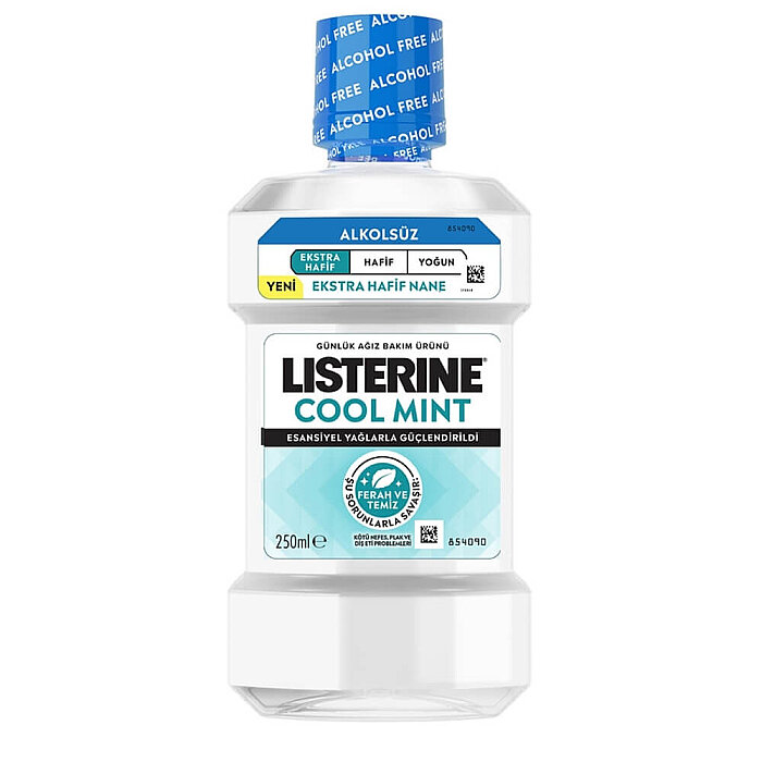 Listerine Cool Mint Ekstra Hafif Ağız Bakım Suyu 250 Ml - 1