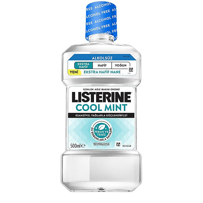 Listerine Cool Mint Ekstra Hafif Ağız Bakım Suyu 500 Ml - 1