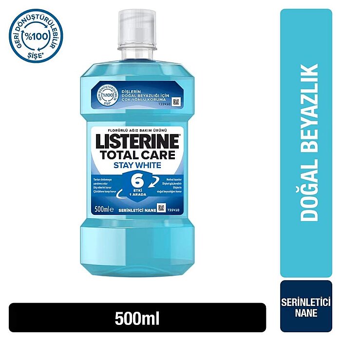 Listerine Stay White Serinletici Nane 500 Ml - 2
