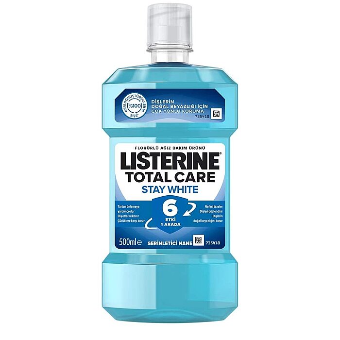 Listerine Stay White Serinletici Nane 500 Ml - 1