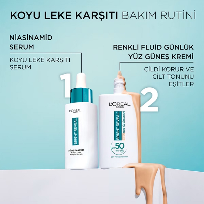 L'Oréal Paris Bright Reveal Niacinamide UV Medium Güneş Kremi 50 Ml - 8