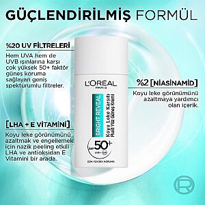 L'Oréal Paris Bright Reveal Spf 50+ Koyu Leke Karşıtı Fluid Günlük Yüz Güneş Kremi 50 Ml - 2