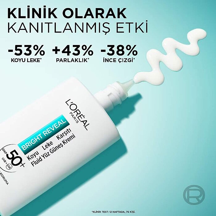 L'Oréal Paris Bright Reveal Spf 50+ Koyu Leke Karşıtı Fluid Günlük Yüz Güneş Kremi 50 Ml - 4