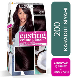 L'Oréal Paris Casting Crème Gloss Saç Boyası 200 Karadut Siyahı - Thumbnail
