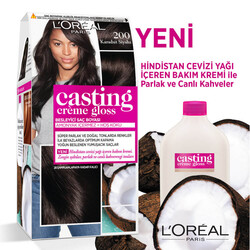 L'Oréal Paris Casting Crème Gloss Saç Boyası 200 Karadut Siyahı - Thumbnail