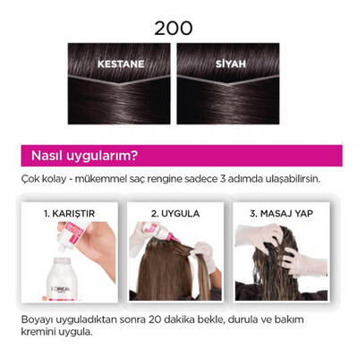 L'Oréal Paris Casting Crème Gloss Saç Boyası 200 Karadut Siyahı