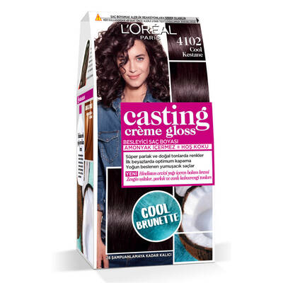 L'Oréal Paris Casting Crème Gloss Saç Boyası 4102 Cool Kestane