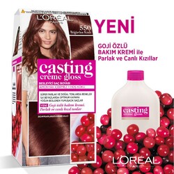L'Oréal Paris Casting Crème Gloss Saç Boyası 550 Böğürtlen Kızılı - Thumbnail