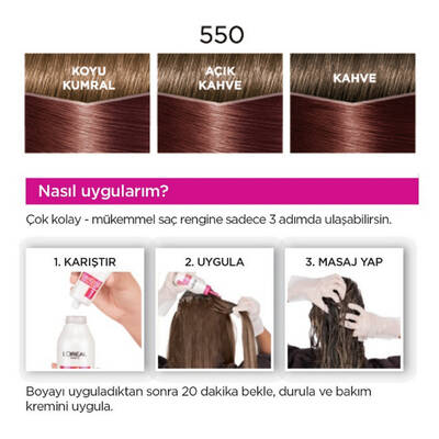 L'Oréal Paris Casting Crème Gloss Saç Boyası 550 Böğürtlen Kızılı