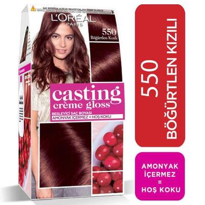 L'Oréal Paris Casting Crème Gloss Saç Boyası 550 Böğürtlen Kızılı