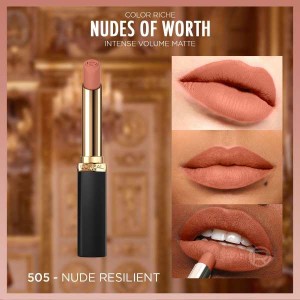 L'Oréal Paris Color Riche Intense Volume Mat Ruj 505 Le Nude Resilient - Thumbnail